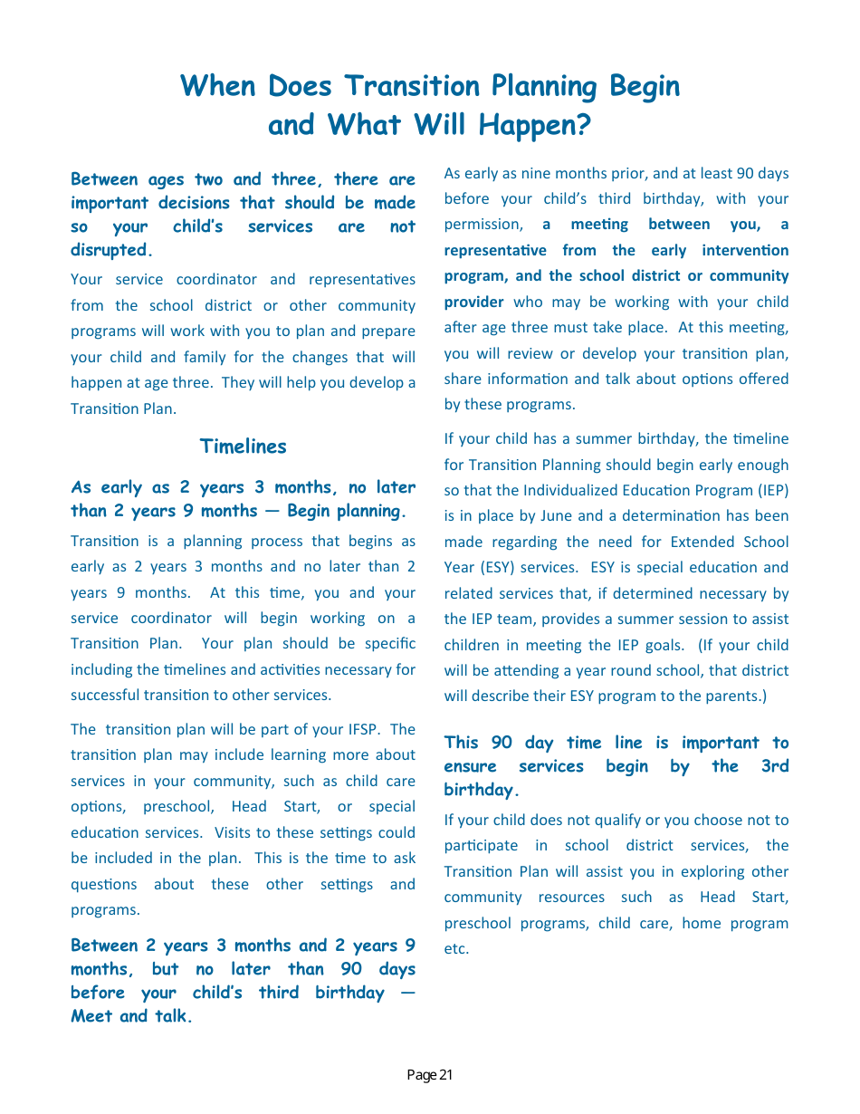 Parent Handbook - Nevadas Early Intervention Services System (Neis) - Nevada, Page 25