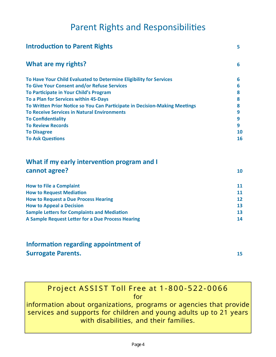 Parent Handbook - Nevadas Early Intervention Services System (Neis) - Nevada, Page 8