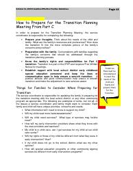 Transition Effective Practice Guidelines - Nevada Early Intervention Services (Neis) - Nevada, Page 13