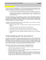 Transition Effective Practice Guidelines - Nevada Early Intervention Services (Neis) - Nevada, Page 16