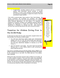 Transition Effective Practice Guidelines - Nevada Early Intervention Services (Neis) - Nevada, Page 31