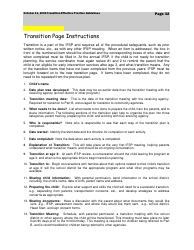Transition Effective Practice Guidelines - Nevada Early Intervention Services (Neis) - Nevada, Page 32