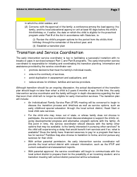 Transition Effective Practice Guidelines - Nevada Early Intervention Services (Neis) - Nevada, Page 7
