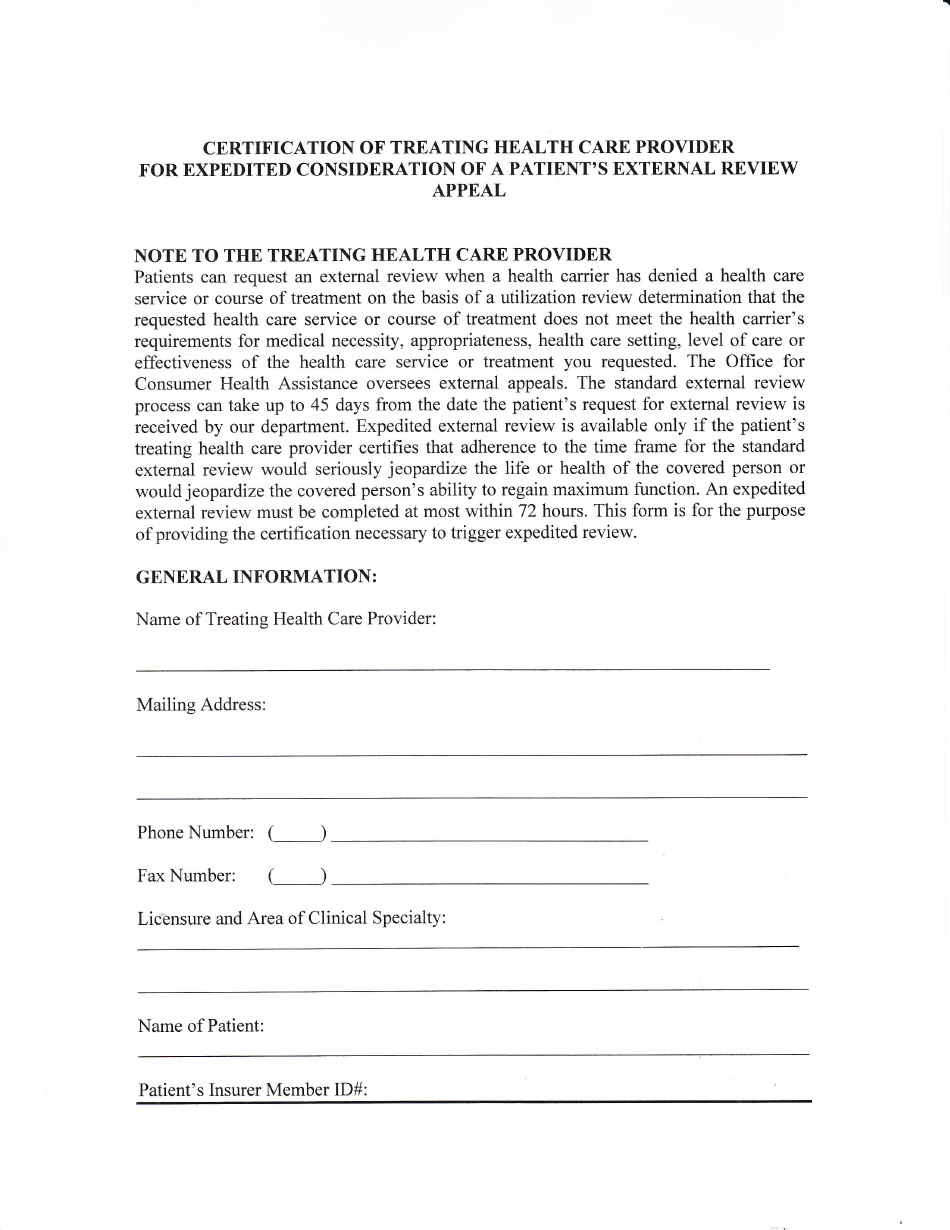 Appendix B Model Extemal Review Request Form - Nevada, Page 6