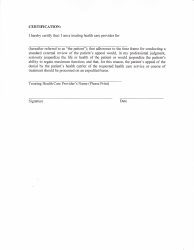 Appendix B Model Extemal Review Request Form - Nevada, Page 7