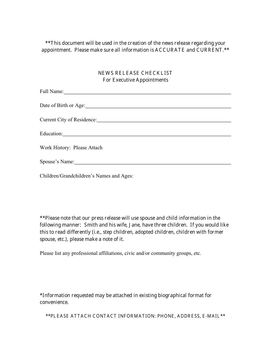 Application for Appointment to Position of Trust - Gubernatorial Appointment - Limited Background Investigation - Nevada, Page 6