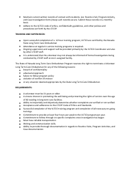 Volunteer Long Term Care Ombudsman Position Description Form - Nevada, Page 2