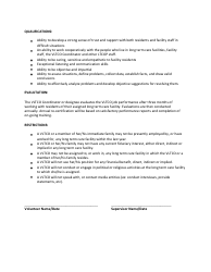 Volunteer Long Term Care Ombudsman Position Description Form - Nevada, Page 3