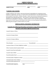 Document preview: Consent to Treat for Emergency Medical, Surgical and Dental - Nevada