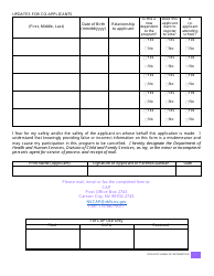 Change of Information Form - Nevada&#039;s Confidential Address Program (CAP) - Nevada, Page 2