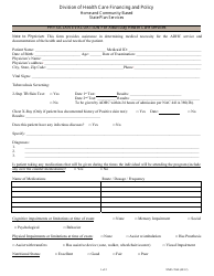 Document preview: Form NMO-7060 Physician Evaluation for Adult Day Health Care Services - Nevada