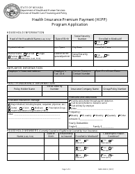 Form NMO-5000 E Health Insurance Premium Payment (HIPP) Program Application - Nevada