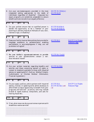Form NMH-3828 Civil Rights Compliance Self-evaluation &amp; Certification - Nevada, Page 2