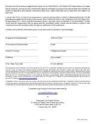 Form NMH-3827 Advance Directives Compliance Self-evaluation &amp; Certification - Nevada, Page 3