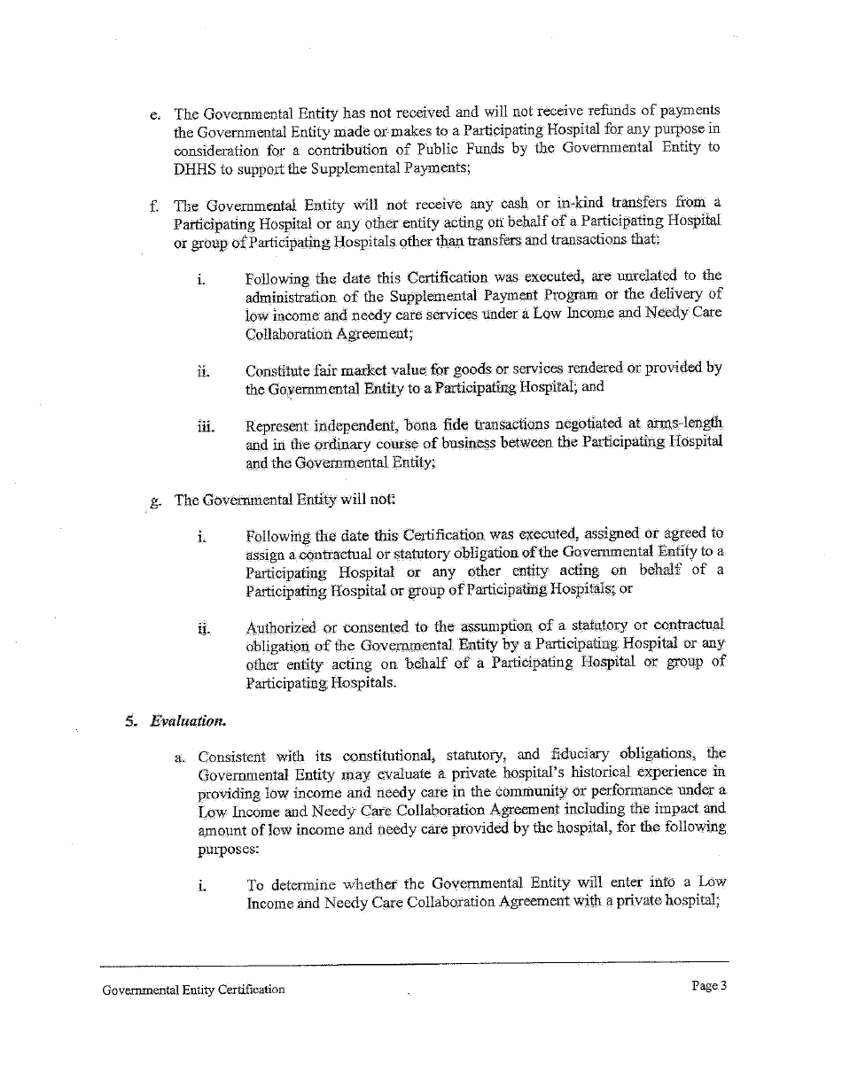 Form 83631 Certification of Governmental Entity Participation - Medicaid Supplemental Payment Program - Nevada, Page 3