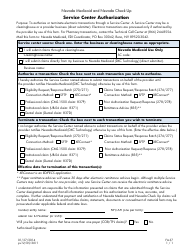 Document preview: Form FA-37 Service Center Authorization Form for Providers - Nevada