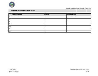 Form FA-39 Payerpath Registration - Nevada, Page 2