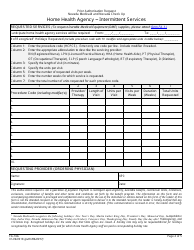 Form FA-16A Intermittent Services Prior Authorization Request - Home Health Agency - Nevada, Page 4
