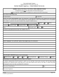 Form FA-16A Intermittent Services Prior Authorization Request - Home Health Agency - Nevada, Page 5