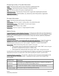 Instructions for Form FA-19 Level of Care Assessment Form for Nursing Facilities - Nevada, Page 2