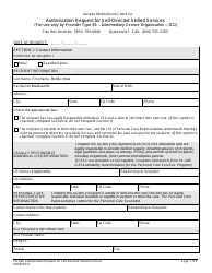 Document preview: Form FA-24C Authorization Request for Self-directed Skilled Services - Nevada