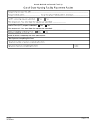 Form FA-30 Out-of-State Nursing Facility Placement Packet - Nevada, Page 2