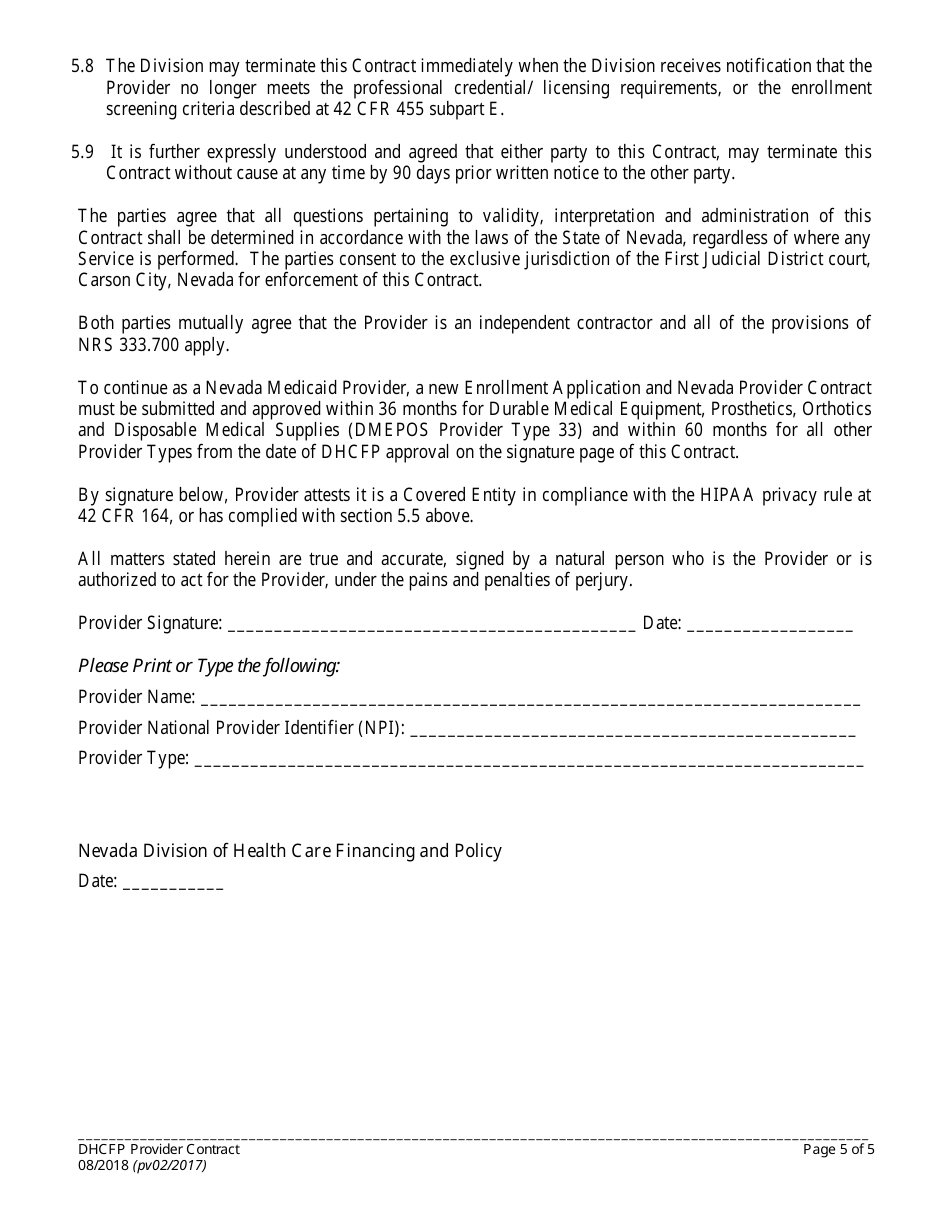 Form FA-31A Provider Revalidation Application (Individuals) - Nevada, Page 14