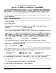 Form FA-31A Provider Revalidation Application (Individuals) - Nevada, Page 4