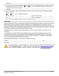 Form FA-31A Provider Revalidation Application (Individuals) - Nevada, Page 8
