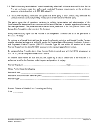 Form FA-31C Provider Initial Enrollment Application (Individuals) - Nevada, Page 14