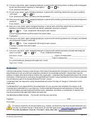 Form FA-31C Provider Initial Enrollment Application (Individuals) - Nevada, Page 8