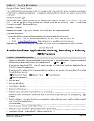 Form FA-31E Provider Enrollment Application for Ordering, Prescribing or Referring (Opr) Providers - Nevada, Page 2