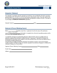 Form FA-56 Sterillization Consent Form - Nevada, Page 2