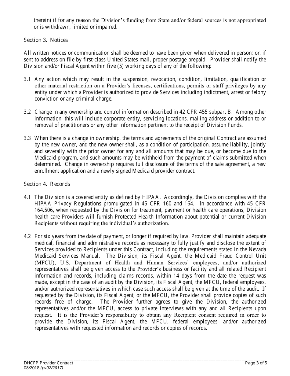 Form FA-31B Provider Revalidation Application (Groups / Facilities) - Nevada, Page 13