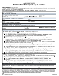 Document preview: Form FA-68 Prior Authorization Request - Adhd Treatment for Recipients Age 18 and Above - Nevada
