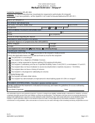 Document preview: Form FA-71 Prior Authorization Request - Multiple Sclerosis - Ampyra - Nevada
