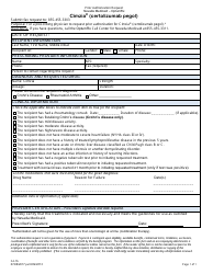 Document preview: Form FA-76 Prior Authorization Request - Cimzia (Certolizumab Pegol) - Nevada