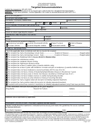 Document preview: Form FA-77 Prior Authorization Request - Targeted Immunomodulators - Nevada