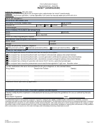 Document preview: Form FA-83 Prior Authorization Request - Xolair (Omalizumab) - Nevada