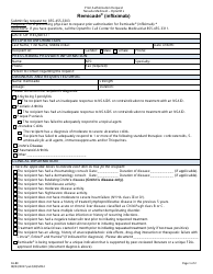 Form FA-80 Prior Authorization Request - Remicade (Infliximab) - Nevada