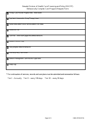 Form NMO-7079 Behaviorally Complex Care Program Request Form - Nevada, Page 2