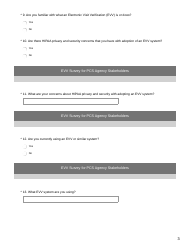 Evv Survey for PCS Agency Stakeholders - Nevada, Page 3