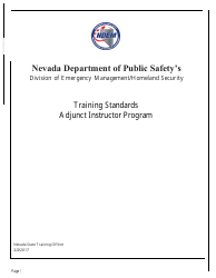 Document preview: Dem Instructor Program Training Standards - Nevada