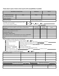 Document preview: Inter-Facility Infection Control Transfer Form - Nevada