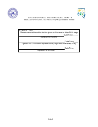 Form AW-18 &quot;Release of Protected Health (Phi) Consent Form&quot; - Nevada, Page 2