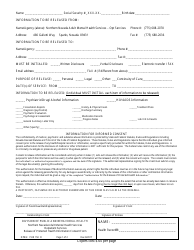 Form DPBH PHR150 O Release of Protected Health Information Consent Form - Outpatient Services - Nevada