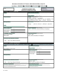 Insurance Eligibility and Financial Information Form - Nevada