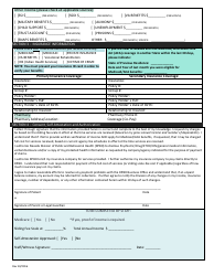 Insurance Eligibility and Financial Information Form - Nevada, Page 2