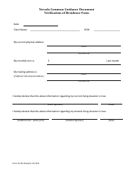 Form 18-05 Universal Eligibility Application - Annual Client Review - Nevada, Page 10