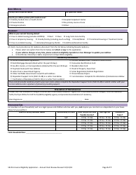Form 18-05 Universal Eligibility Application - Annual Client Review - Nevada, Page 2